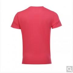 安踏T恤男短袖2020年夏季薄款圆领男装速干透气舒适跑步上衣冰丝手感男士运动服饰半袖 -1柚红色