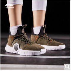 李宁篮球鞋男鞋韦德之道音速7球鞋减震耐磨鞋子闪击6中帮运动鞋男 标准白