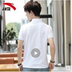 安踏短袖t恤男装运动上衣2020年夏季款青年薄款学生文化衫透气速干户外圆领