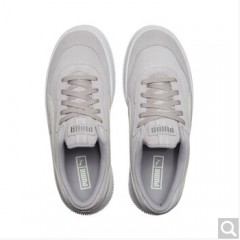 PUMA彪马官方 刘雯同款 新款女子复古厚底休闲鞋 DEVA SUEDE 372423 雨灰色-米白色 02 36