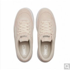 PUMA彪马官方 刘雯同款 新款女子复古厚底休闲鞋 DEVA SUEDE 372423 粉红色-白 04 36