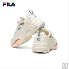 FILA女鞋 斐乐官方TRACER 女子老爹鞋2020夏季网面透气休闲百搭跑鞋 奶油白-GD