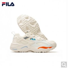 FILA女鞋 斐乐官方TRACER 女子老爹鞋2020夏季网面透气休闲百搭跑鞋 奶油白-GD