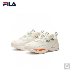 FILA女鞋 斐乐官方TRACER 女子老爹鞋2020夏季网面透气休闲百搭跑鞋 奶油白-GD