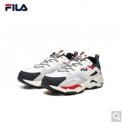 FILA女鞋 斐乐官方TRACER 女子老爹鞋2020夏季网面透气休闲百搭跑鞋 集团白/火红-WG