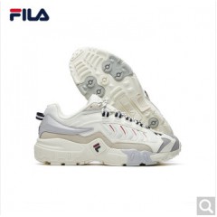 FILA女鞋 斐乐官方 掠夺者 老爹鞋女学生韩版复古跑鞋新款跑步鞋休闲运动鞋 香草冰/灰色-VL