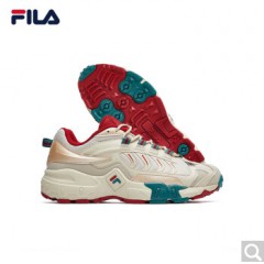 FILA女鞋 斐乐官方 掠夺者 老爹鞋女学生韩版复古跑鞋新款跑步鞋休闲运动鞋 米色/杏仁金--AG 39