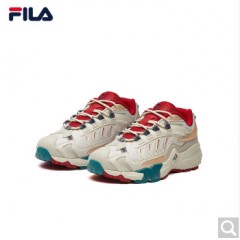 FILA女鞋 斐乐官方 掠夺者 老爹鞋女学生韩版复古跑鞋新款跑步鞋休闲运动鞋 米色/杏仁金--AG 39