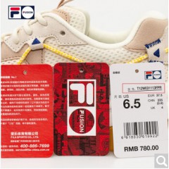 FILA FUSION 斐乐官方猫爪鞋老爹鞋女2020新款休闲复古运动鞋女鞋 初雪白-PR