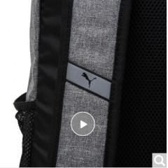 彪马（PUMA） 男女 双肩包 背包 休闲包 学生书包 PUMA S 运动包 075581 09灰色大号