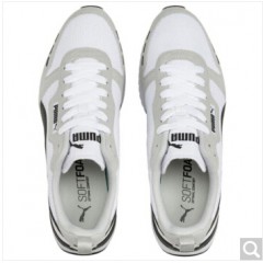 彪马 PUMA 男女同款 基础系列 PUMA R78 休闲鞋 373117 02 彪马白/浅灰/黑色 40码 UK6.5码