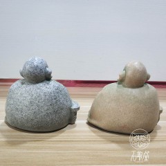 道教老子摆件  中式清源山老君岩摆件青石色