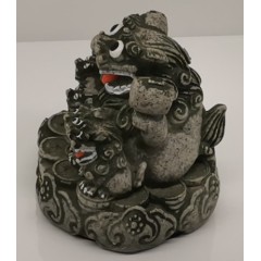 招财纳福石敢当除魔平安石敢当摆件進爵如意石敢当摆件 青石色