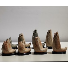 降魔的同款石敢当狮子手机支架家居风水镇宅摆件