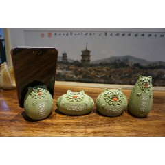 降魔的同款石敢当狮子手机支架家居风水镇宅摆件