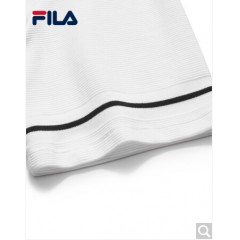 FILA斐乐女装White Line系列官方女子短袖T恤夏季新款时尚针织短袖衫女上装商场同款 标准白-WT