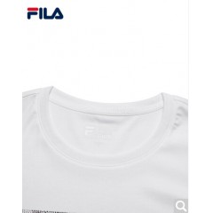 FILA斐乐女装White Line系列官方女子短袖T恤夏季新款印花短袖衫女装商场同款 标准白-WT