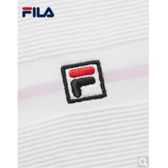 FILA斐乐女装White Line系列官方女子短袖T恤夏季新款印花短袖衫女装商场同款 标准白-WT