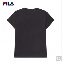 FILA 斐乐官方女子短袖T恤 2020夏季新款百搭时尚丝柔棉圆领T恤 传奇蓝-NV