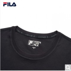 FILA 斐乐官方女子短袖T恤 2020夏季新款百搭时尚丝柔棉圆领T恤 传奇蓝-NV