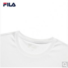 FILA 斐乐官方女子短袖T恤 2020夏季新款百搭时尚丝柔棉圆领T恤 标准白-WT