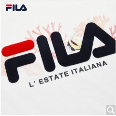 FILA 斐乐官方女子短袖T恤 2020夏季新款百搭时尚丝柔棉圆领T恤 标准白-WT