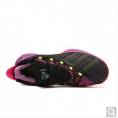 匹克（PEAK）态极男子篮球鞋帕克7代实战球鞋低帮减震运动鞋  黑色/湖人紫