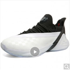 匹克（PEAK）态极男子篮球鞋帕克7代实战球鞋低帮减震运动鞋  大白/黑色