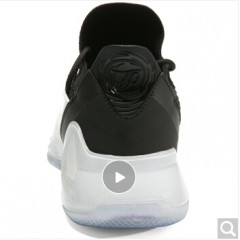 匹克（PEAK）态极男子篮球鞋帕克7代实战球鞋低帮减震运动鞋  大白/黑色