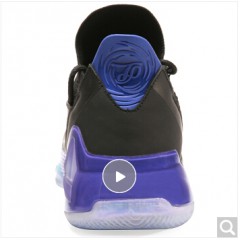 匹克（PEAK）态极男子篮球鞋帕克7代实战球鞋低帮减震运动鞋 E93323A 黑色/紫色