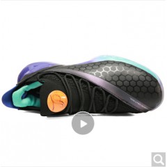 匹克（PEAK）态极男子篮球鞋帕克7代实战球鞋低帮减震运动鞋 E93323A 黑色/紫色