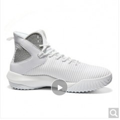 匹克（PEAK）男子篮球鞋防滑耐磨外场实战球鞋舒适包裹支撑战靴  大白