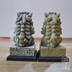 招财纳福石敢当除魔平安石敢当摆件進爵如意石敢当摆件 岩石色纳福