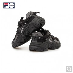 FILA FUSION 斐乐官方猫爪鞋老爹鞋女2020新款休闲复古运动鞋女鞋 黑色-BK