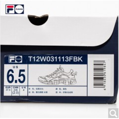 FILA FUSION 斐乐官方猫爪鞋老爹鞋女2020新款休闲复古运动鞋女鞋 黑色-BK