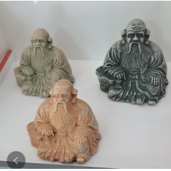 道教老子摆件 中式清源山老君岩摆件 砂石色