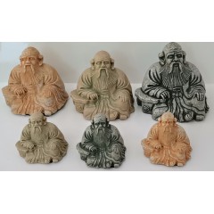 道教老子摆件 中式清源山老君岩摆件 砂石色