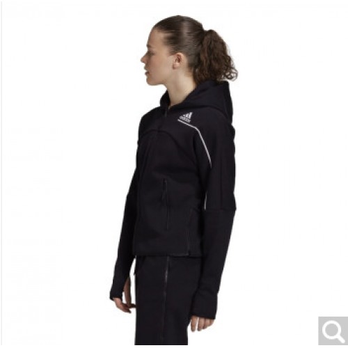 【张钧甯同款】阿迪达斯 ADIDAS 女子 运动型格 W ZNE Hd 运动 夹克/风衣 GM3275 XL码