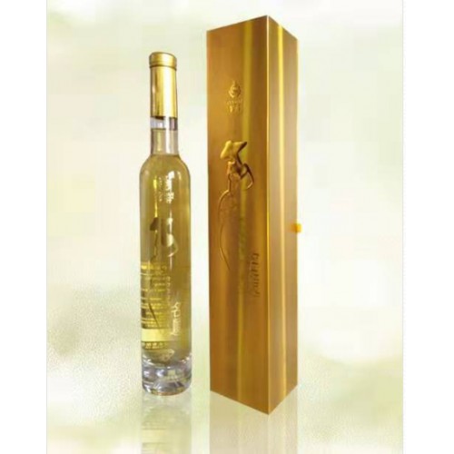 送酒杯 紫轩葡萄酒冰酒冰葡萄酒 名媛冰白葡萄酒金钻礼盒装甜红酒 1支装(海马刀+2杯)