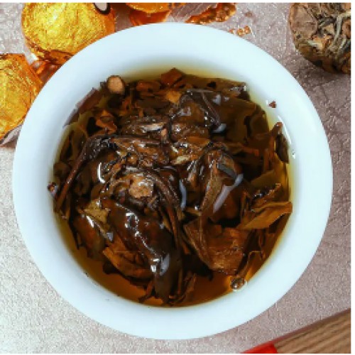 福鼎白茶 寿眉龙珠 陈茶高山枣香小沱茶 2014年老白茶 20颗/袋