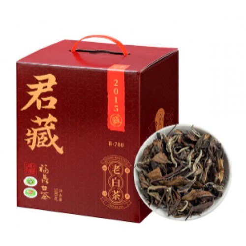五虎 茶叶 白茶 福鼎白茶 陈年老寿眉 5年陈君藏老白茶 500g