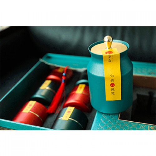 六贵灵芝 武芝2号 林下椴木紫灵芝茶 入口清香（6小罐×8g +40g×1大罐）