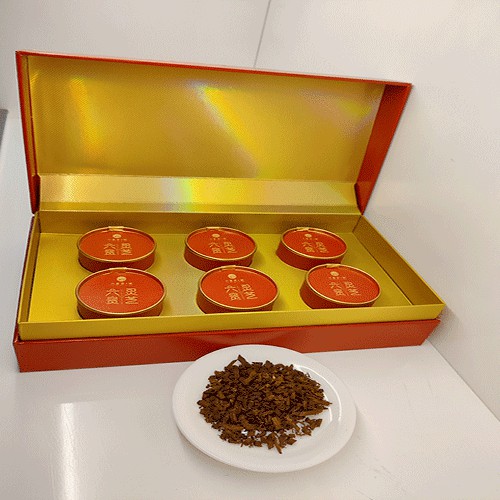 六贵灵芝 武芝2号切片  林下椴木紫灵芝茶 入口清香 6罐×8g