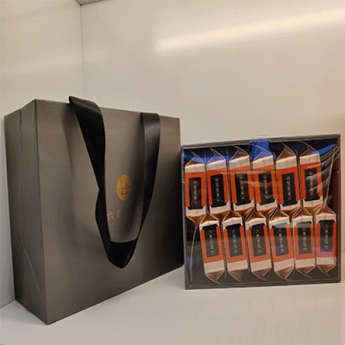 六贵灵芝 紫灵芝茶 入口清香 12泡×8g深空灰 （512品米）